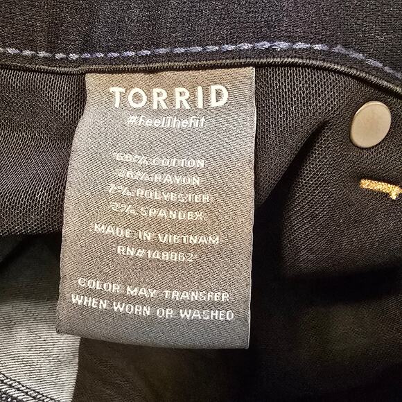 Torrid Bombshell Skinny Jeans Womens Size 16R Blue High Rise Med Wash Casual - Picture 5 of 13